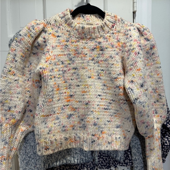 Ulla Johnson Colorful Speckled Knit Sweater